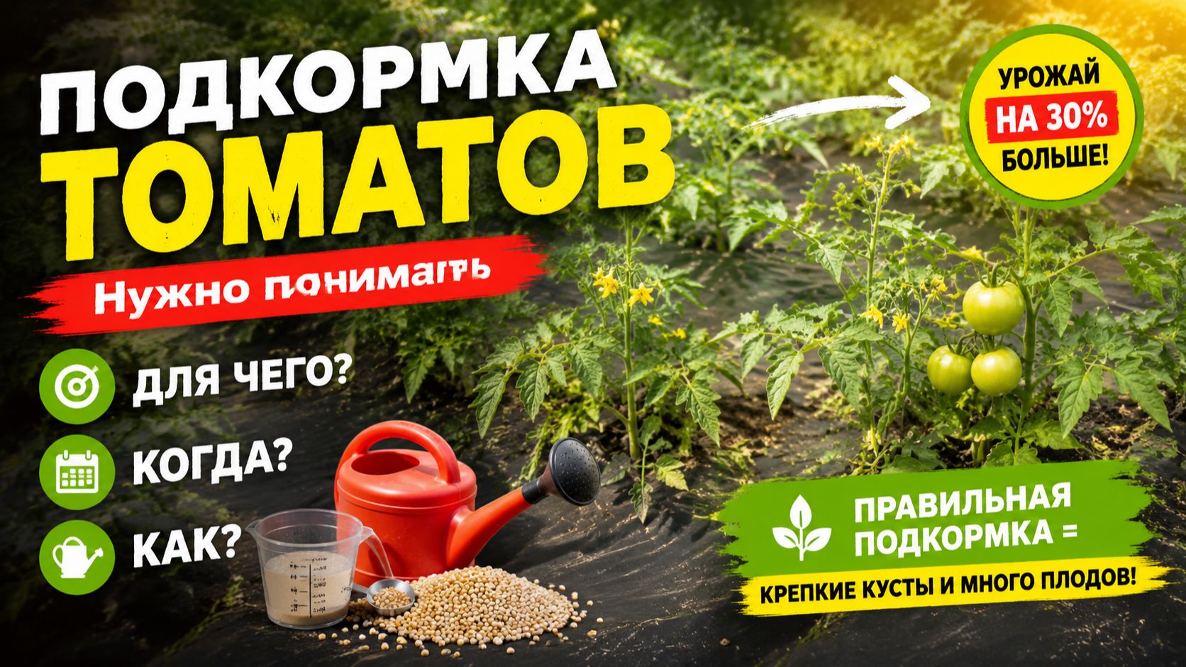 Подкормка томатов. Прежде всего-думаем головой! смотреть онлайн