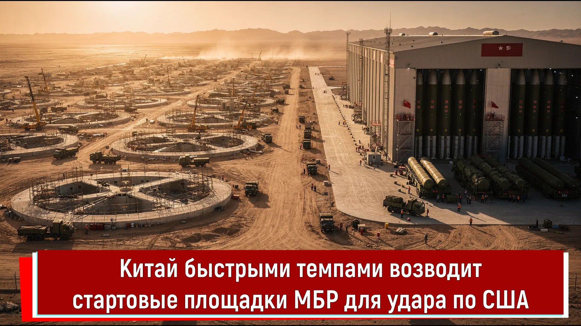 Китай быстрыми темпами возводит стартовые площадки МБР для удара по США