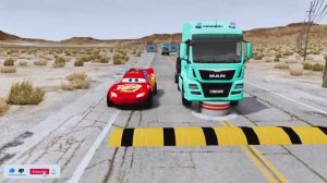 🚚 ПЛОСКАЯ ПЛАТФОРМА ЭВАКУАТОРА МАККУИНА! 🔥 Безумные Аварии и Тест Транспортировки