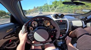 Pagani Huayra Roadster [POV TEST DRIVE] с переводом ИИ…