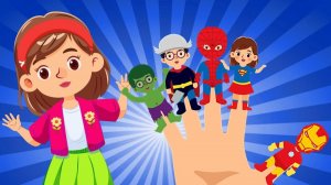 Семья супергероев-пальчиков # Superheroes finger family # Max and Mia на русском