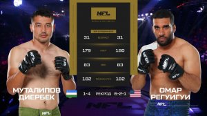 Муталипов Диербек vs. Омар Регуигуи | Mutalipov Dilyorbek vs. Omar Reguigui | NFL 4