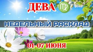 ДЕВА♍ Недельный расклад 01-07 ИЮНЯ/Таро Прогноз/Сферы жизни