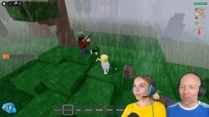 99 ДНЕЙ ВЫЖИВАНИЯ В ЛЕСУ вместе С ПАПОЙ в ROBLOX!