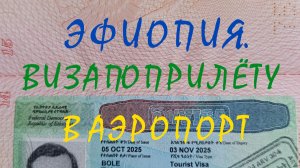 Как получить визу по прилёту в Эфиопию. Аддис-Абеба. Аэропорт Боле