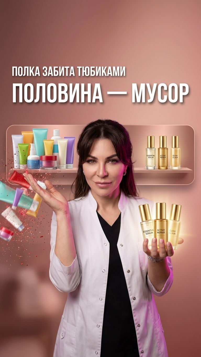 🧴 Что оставить в косметичке: 9 рабочих средств против 20 бесполезных