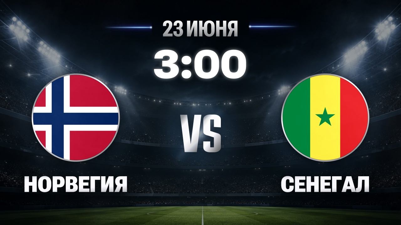 Матч Норвегия — Сенегал, 23 июня 3:00, 2 тур ЧМ-2026