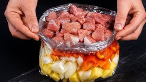БОЖЕ, КАК ВКУСНО! Просто СКЛАДЫВАЮ все в рукав и в ДУХОВКУ! Рецепт быстрого ужина