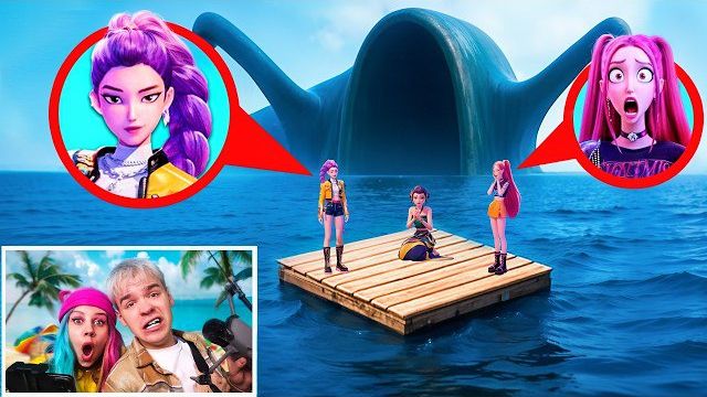 ДРОН НАШЕЛ ЛОГОВО МОНСТРА! 😱 Нападение Пожирателя морей на Руми и Зоуи челлендж за 24 часа! смотреть онлайн
