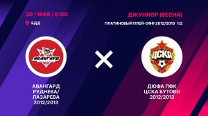 Полуфинал платиновый 2012/2013 Авангард Руднева/Лазарева 2012/2013 – ДЮФА ПФК ЦСКА БУТОВО 2012/2013