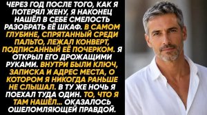 В самом глубине старого шкафа я нашёл конверт  Внутри лежал ключ и три слова： «Не говори моему с