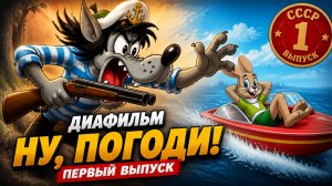 Диафильм. Ну, погоди! Первый выпуск. 1 выпуск.   СССР. (Озвученный)