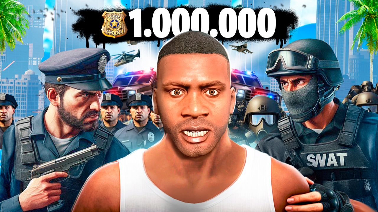 Я Пережил 1,000,000 ПОЛИЦЕЙСКИХ за 24 ЧАСА в ГТА 5! ВЫЖИВАНИЕ ЧЕЛЛЕНДЖ В GTA 5 МОДЫ смотреть онлайн