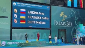 Хохлушка закрыла глаза  и уши на Чемпионате Европы во время Гимна РФ