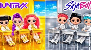 K-Pop Охотницы на Демонов: Huntrix в золотой и серебряной школе!