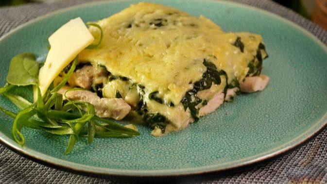 КУРИНОЕ ФИЛЕ СО ШПИНАТОМ В ДУХОВКЕ