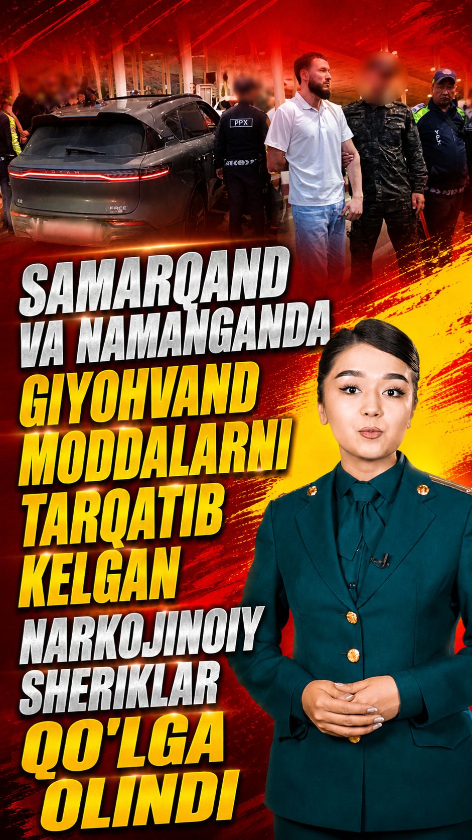 Samarqand va Namanganda giyohvand moddalarni tarqatib kelgan narkojinoiy sheriklar qo'lga olindi