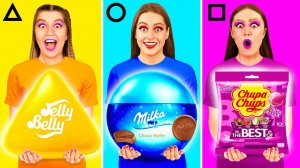 Геометрический Челлендж с Едой _ Крутые Розыгрыши и Трюки от 4Teen Challenge
