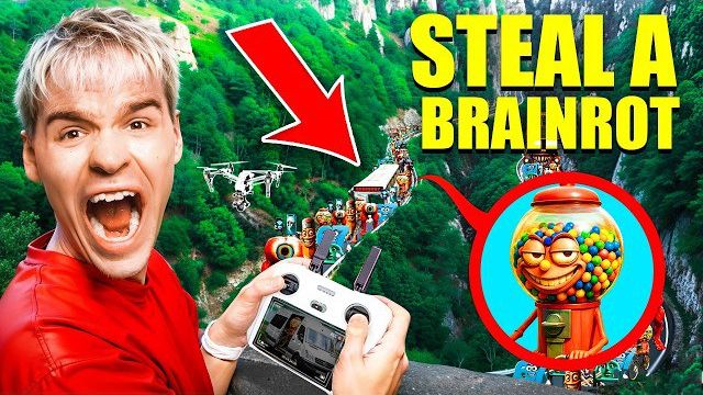 МОЙ ДРОН НАШЕЛ АВТОБУС СО ВСЕМИ STEAL A BRAINROT В РЕАЛЬНОЙ ЖИЗНИ! смотреть онлайн