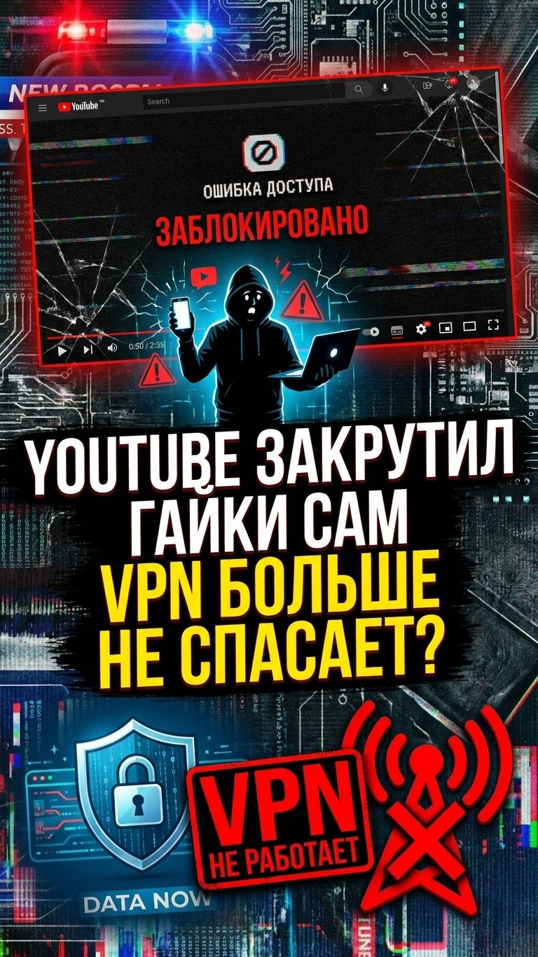 YouTube начал ограничивать часть видео для россиян с включённым VPN