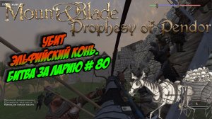 Убит эльфийский конь. Битва за Ларию # 80 | Mount Blade: Warband - «Prophesy of Pendor»