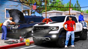 ОТЕЦ И СЫН В GTA 5 - СЫН ПОДАРИЛ ОТЦУ DODGE RAM TRX! МОЙ LEXUS LX570 СЛОМАЛСЯ НА ТРАССЕ! 🌊ВОТЕР