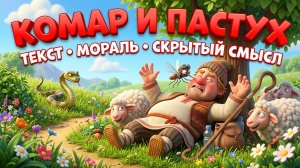 Басня Ивана Крылова «Комар и Пастух»: текст, мораль, полный анализ, скрытый смысл