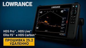 Удаленная прошивка 25.2 и русификация эхолотов Lowrance HDS Carbon HDS Live, HDS Pro, Elite FS.