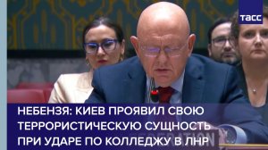 Небензя: Киев проявил свою террористическую сущность, совершив удар по колледжу в ЛНР