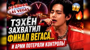 😱🔥 Тэхён захватил последний концерт в Вегасе… Арми потеряли контроль!