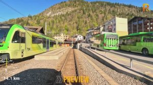 🚄 4К СмартТВ ➤ 🌄 Эгле → Дьяблере, железная дорога Эгле–Сепей–Дьяблере, Швейцария, май 2025 года!🌄