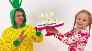 Настя_и_папа_празднуют_его_день_рождения_Большой_сборник_видео_для_детей