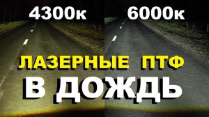 Лазерные птф в дождь. 4300к или 6000к?