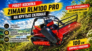 Косилка для любой травы цеповая (мульчер) на радиоуправлении RLM100 PRO PLUS дизельная!