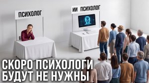 ЗАЧЕМ ПСИХОЛОГ, ЕСЛИ ЕСТЬ ИИ // 40% уже пользуются КАЖДЫЙ ВТОРОЙ идёт к ИИ, а не к психологу
