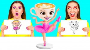 Кто Лучше Нарисует Предмет, Получит Его Челлендж # Забавные Лайфхаки с Едой от 4Teen Challenge