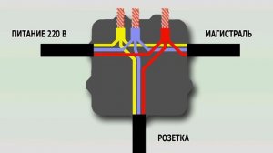 Расключение распаечных коробок. Распределительная коробка монтаж . #распредкоробка