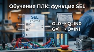 Программирование ПЛК на FBD для новичков. ФУНКЦИЯ SEL. Видео №8