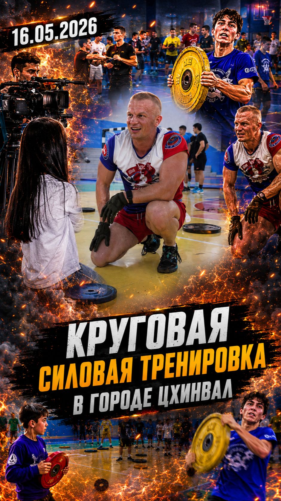 КРУГОВАЯ СИЛОВАЯ ТРЕНИРОВКА ОТ КЛУБА ЯРОПОЛК в ЦХИНВАЛЕ / МОТИВАЦИЯ / ВЫНОСЛИВОСТЬ, 18.05.2026