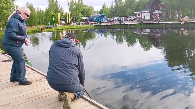 Фореливая рыбалка на 1-м Вип водоёме РК 