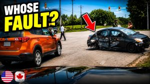 Сборник автокатастроф в Северной Америке - 61 #Неудачное вождение #Видеорегистратор США