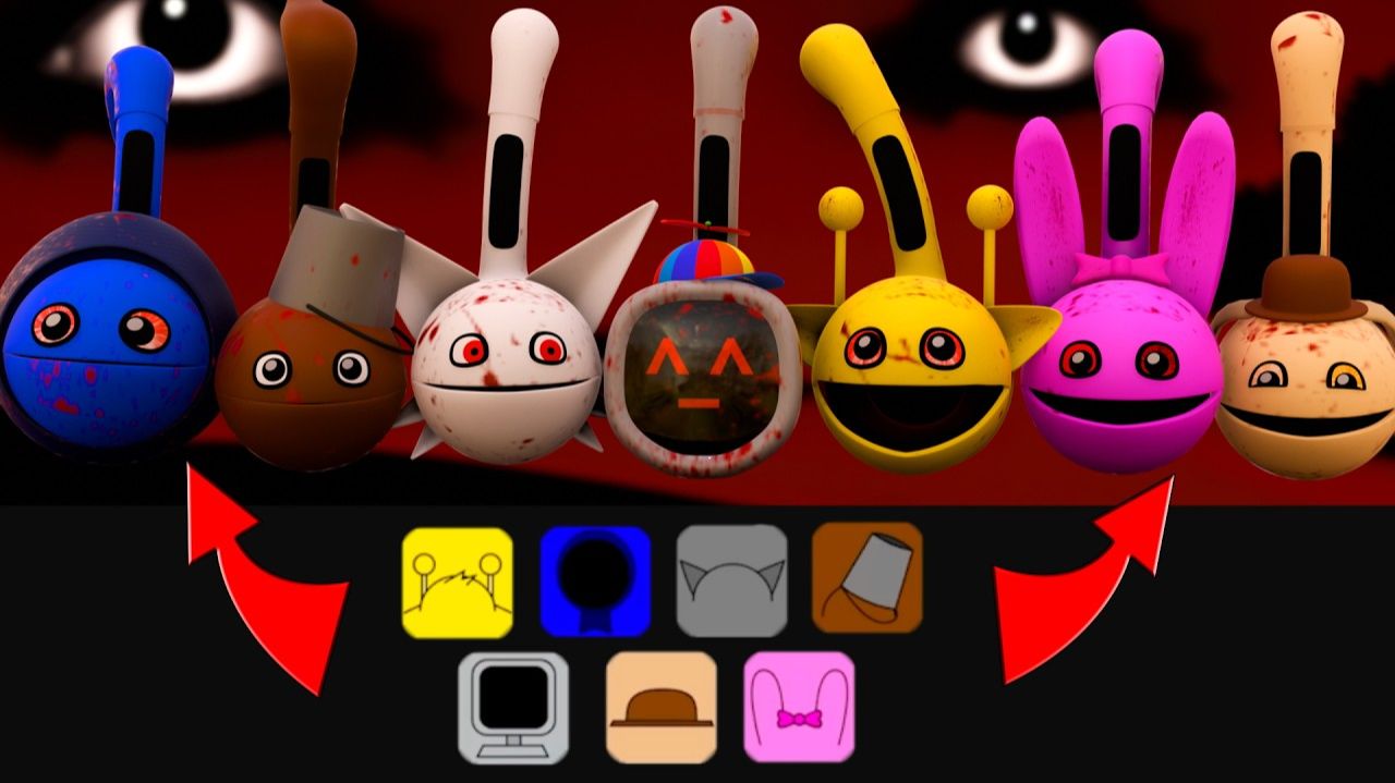 Невероятная коробка ужасов Спрунки, но в версии Otamatone