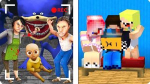 😱100 МИНУТ СЛЕДИМ ЧЕРЕЗ СКРЫТЫЕ КАМЕРЫ В МАЙНКРАФТ! ШЕДИ ЛЕСКА И НУБИК MINECRAFT