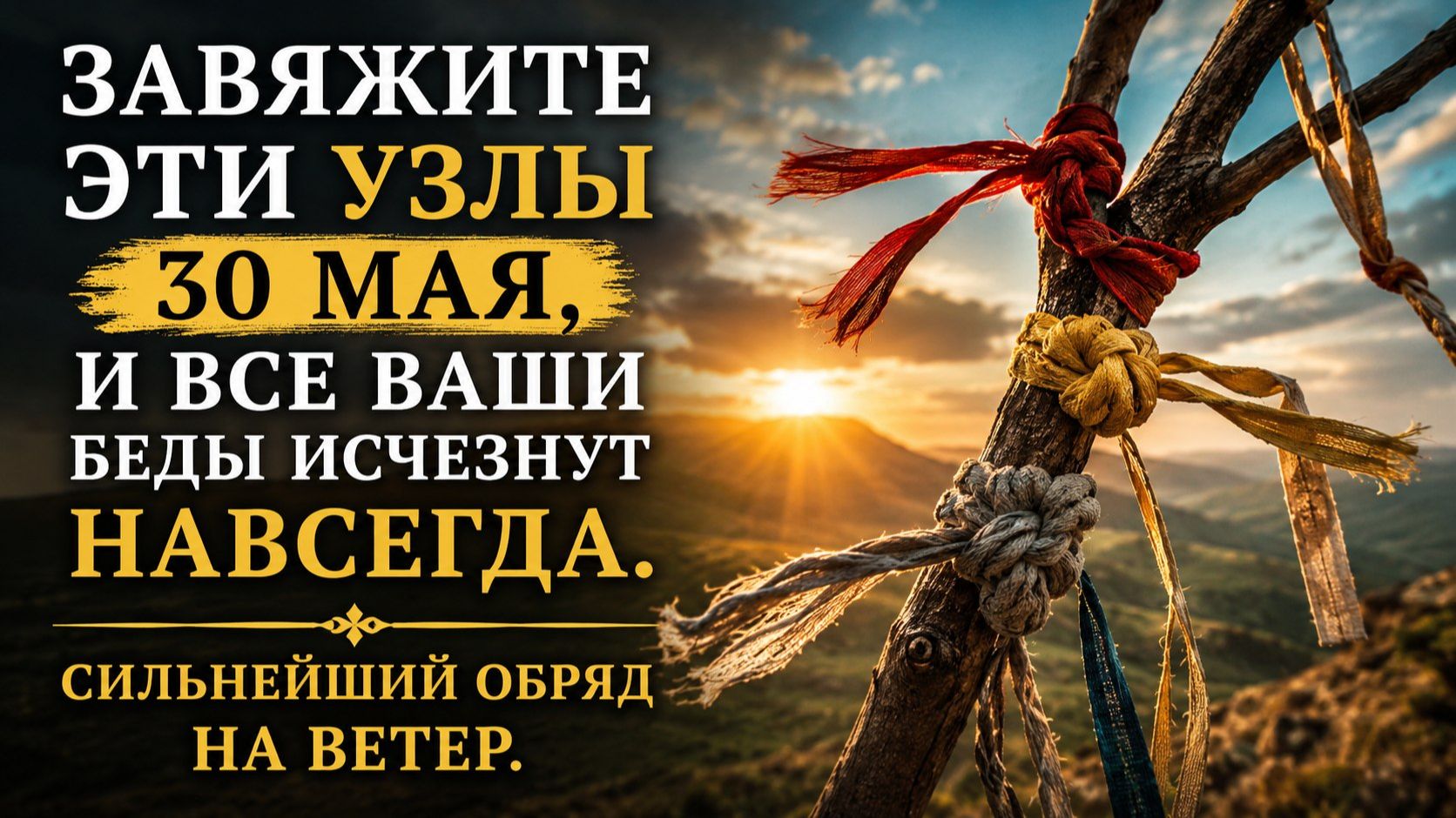 Завяжите эти узлы 30 мая. И беды исчезнут.