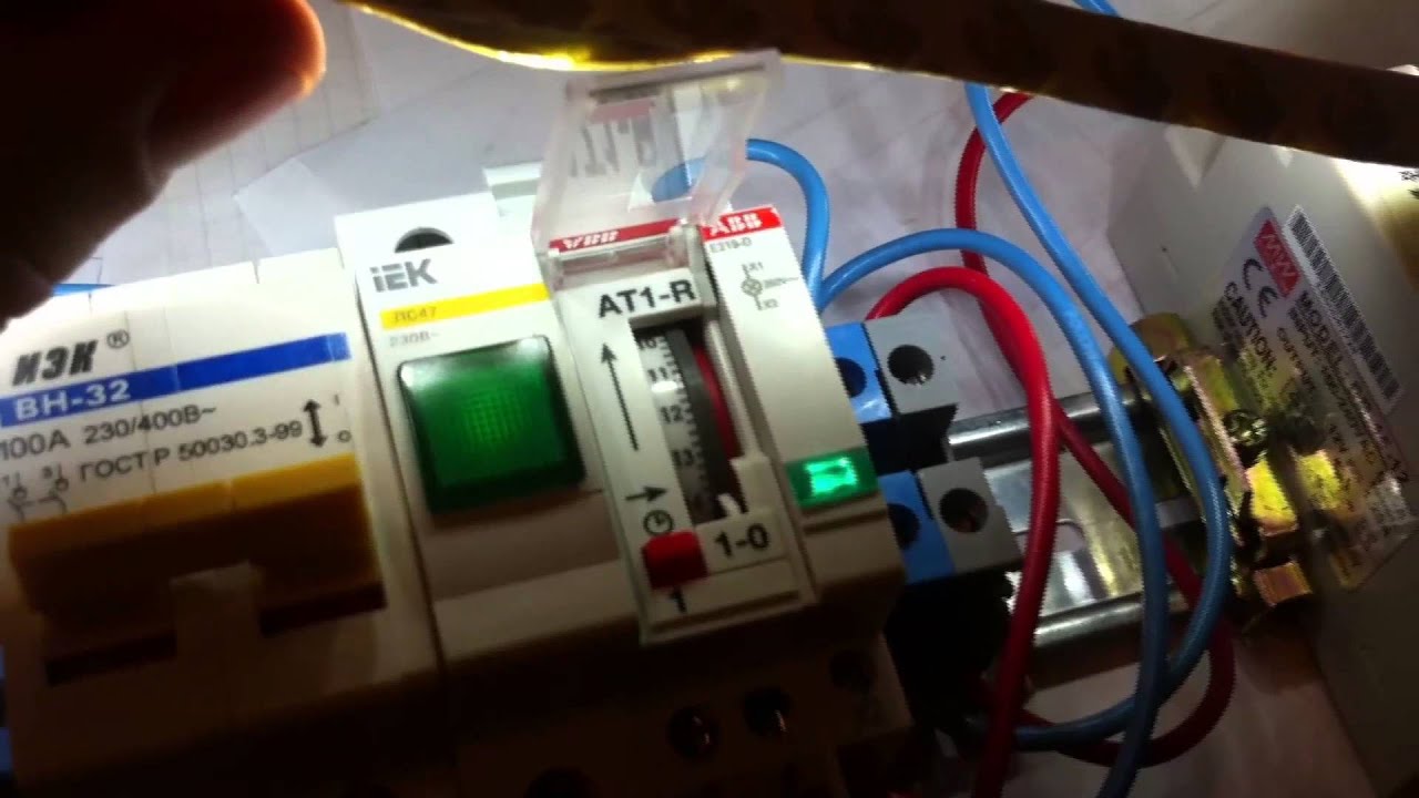 Проверка реле времени ABB AT1-R смотреть онлайн