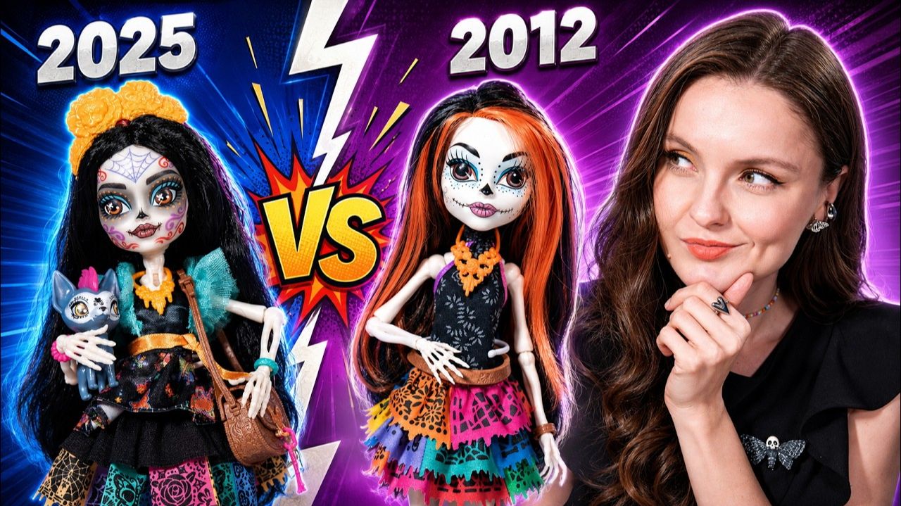 BersReview: СКЕЛИТА 2012 VS 2025 кукла скелет Monster High вернулась Обзор сравнение