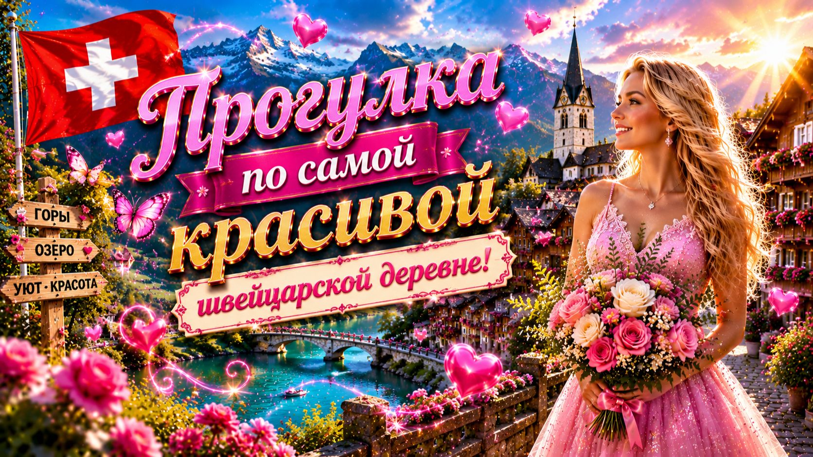 Простая жизнь в швейцарской сельской местности — расслабляющая прогулка по самой красивой швейцарск