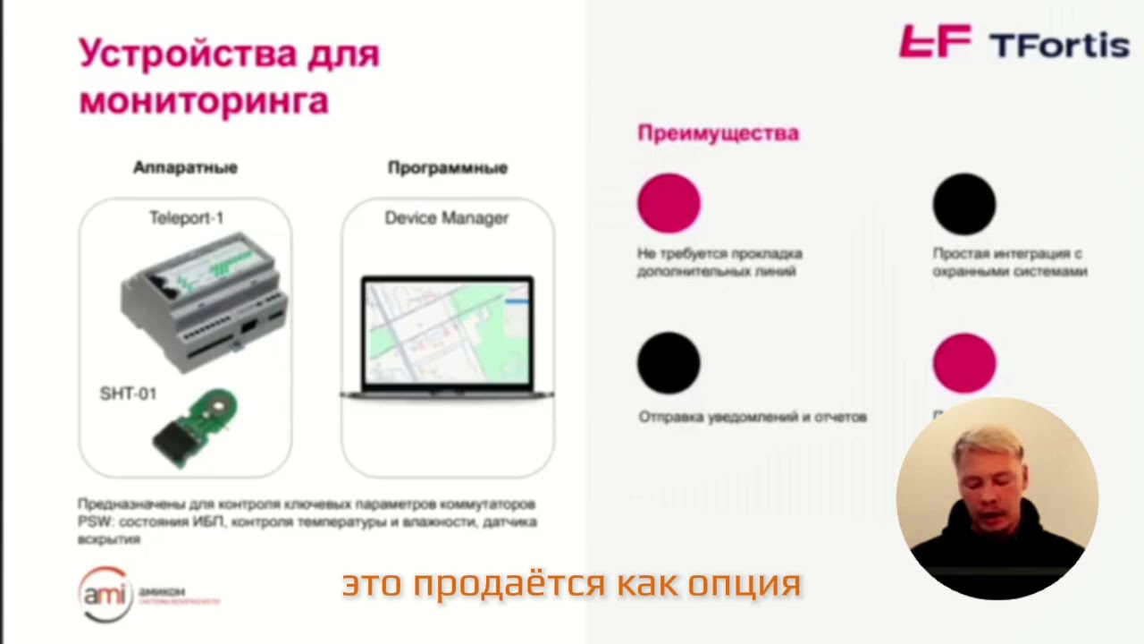 Дополнительные устройства Tfortis для мониторинга смотреть онлайн