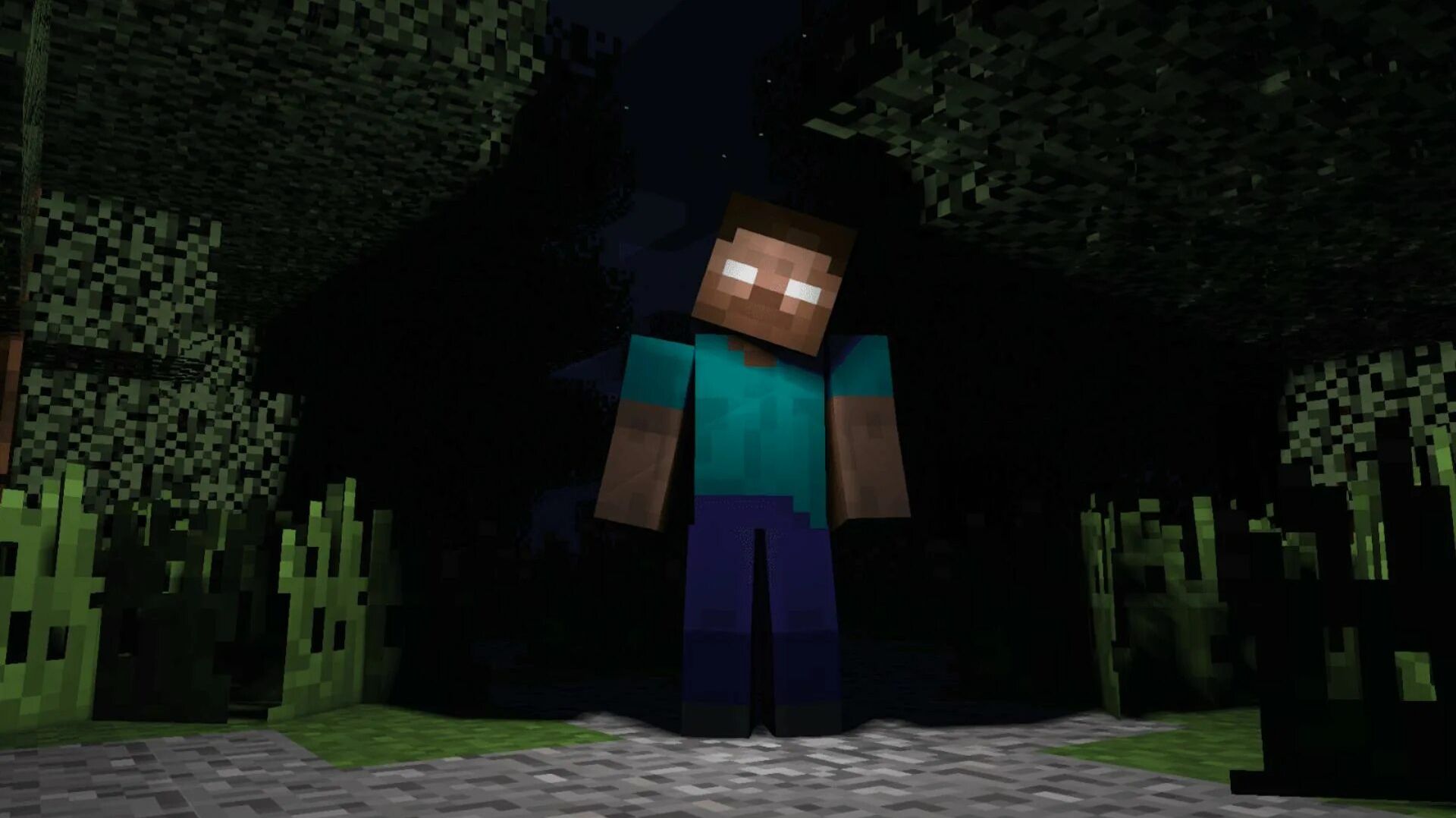 Я призвал Herobrine в Minecraft!