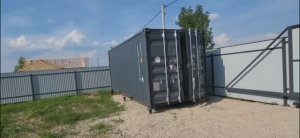 Контейнер 20 футов установка на сваи